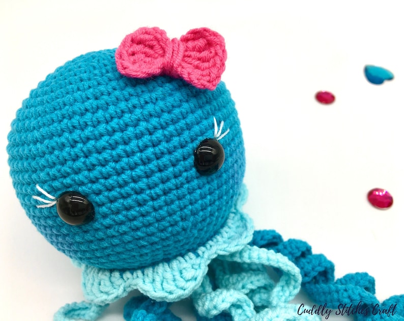 Crochet Jellyfish Pattern Amigurumi Jellyfish Plush Etsy UK
