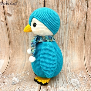 Crochet penguin pattern, Amigurumi penguin pattern, penguin softie image 4