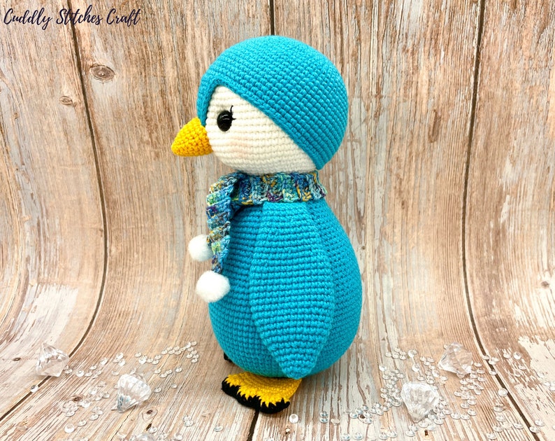 Crochet penguin pattern, Amigurumi penguin pattern, penguin softie image 4