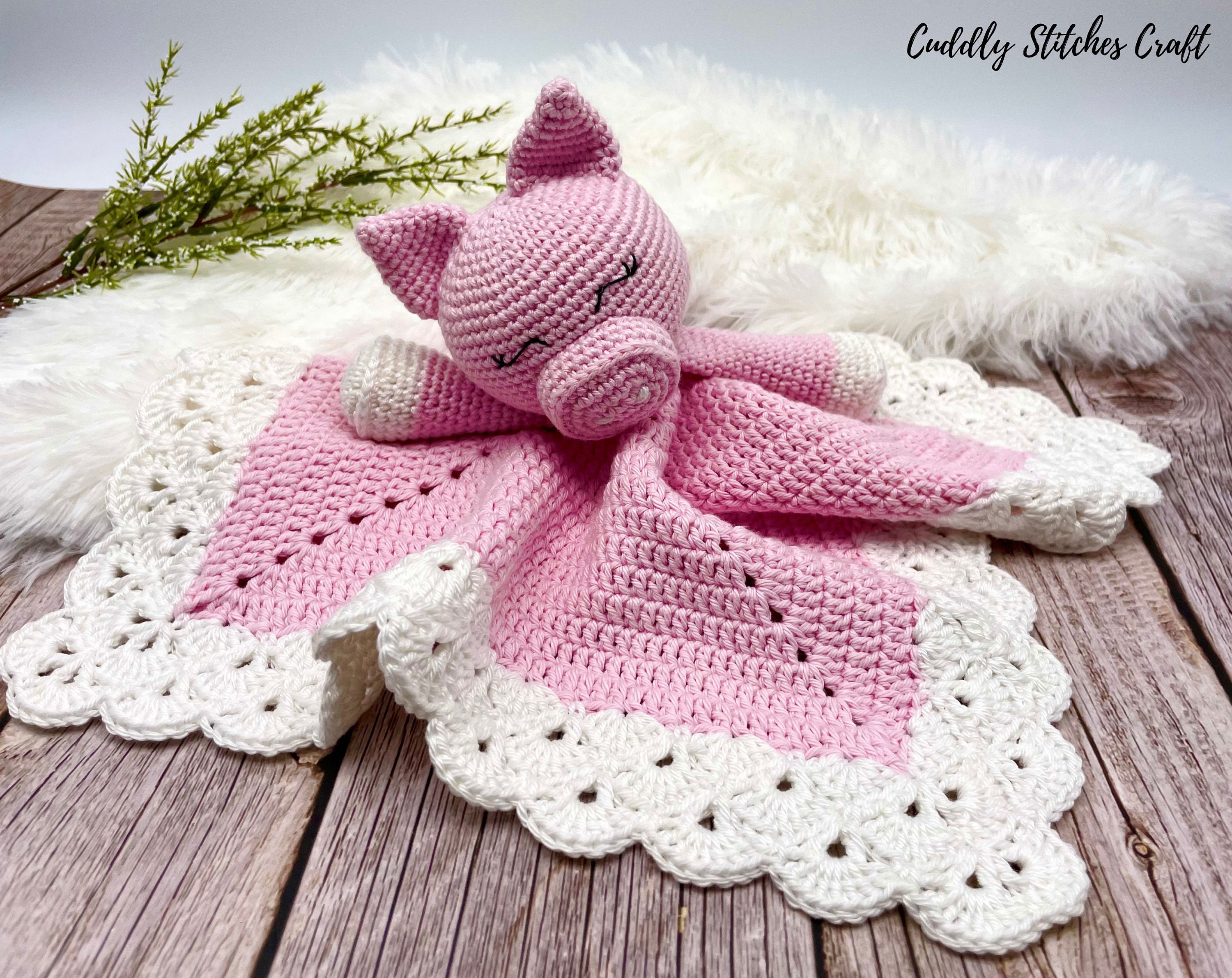 32 Our List of Adorable Crochet Pigs: Create Your Own Pig Plushie! 31 Pig lovey crochet