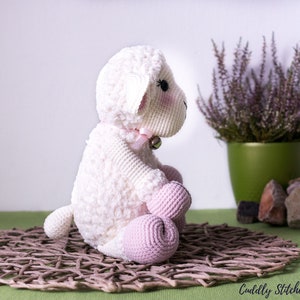 Lamb crochet pattern, stuffed sheep pattern, plush pattern image 5