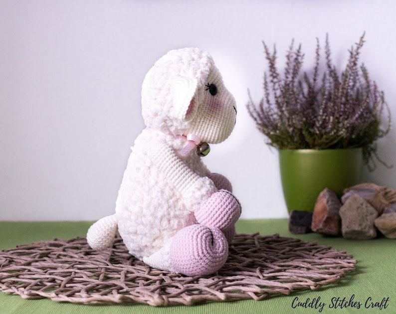 Lamb crochet pattern, stuffed sheep pattern, plush pattern image 5