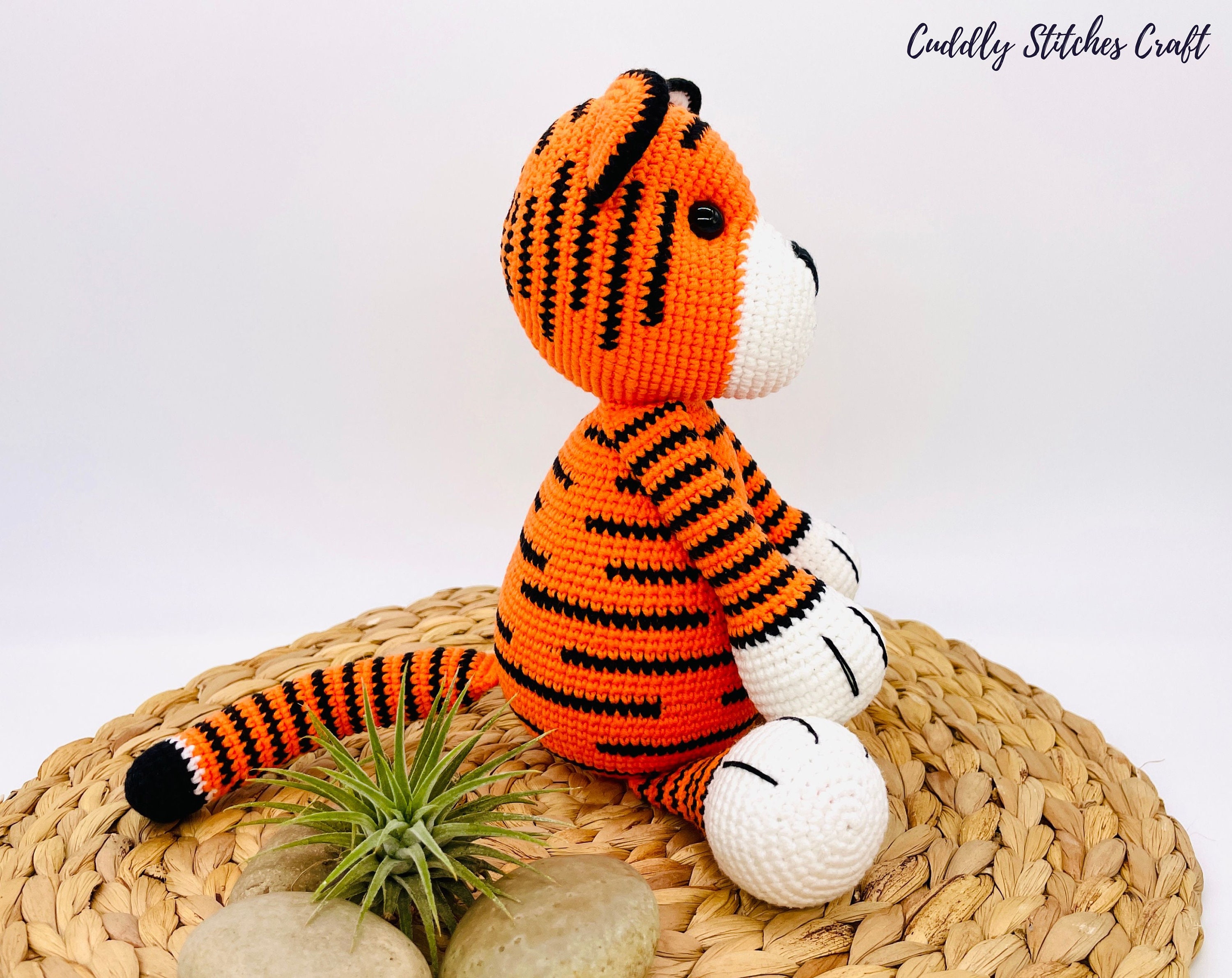 40 Crochet Stuffies with Cows, Frogs, Koalas, and Cthulhu 24 Low-sew Crochet tiger