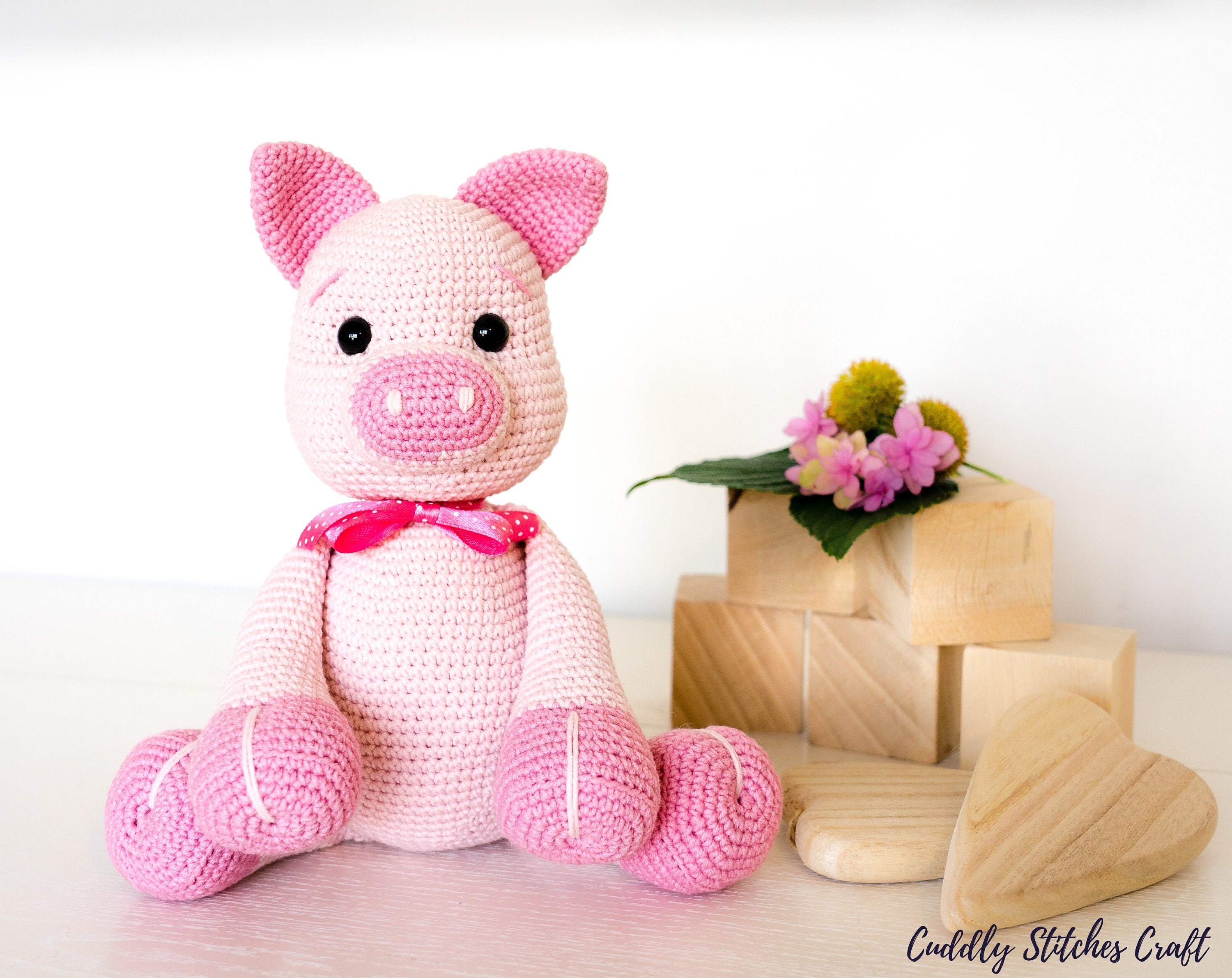 32 Our List of Adorable Crochet Pigs: Create Your Own Pig Plushie! 32 Crochet pig pattern pig doll