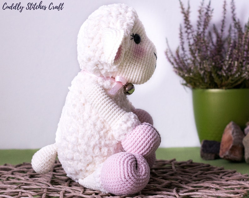 Lamb crochet pattern, stuffed sheep pattern, plush pattern image 6