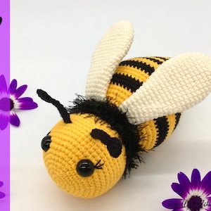 Modello di ape all&#39;uncinetto, ape Amigurumi, modello di ape di peluche