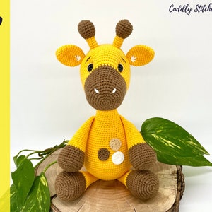 Crochet giraffe pattern, Amigurumi giraffe pattern, giraffe plushie image 1