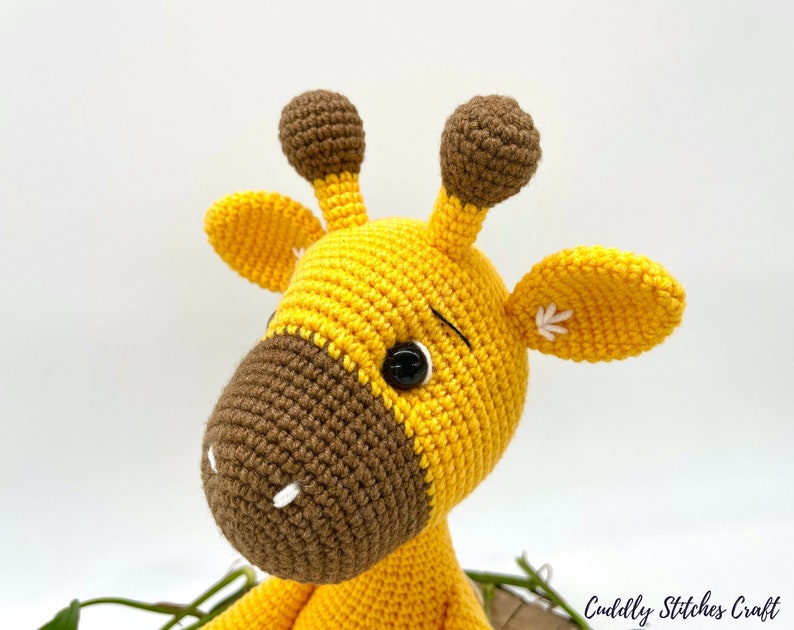 Crochet giraffe pattern, Amigurumi giraffe pattern, giraffe plushie image 7