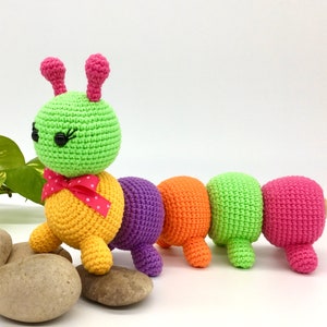 snail crochet pattern, caterpillar crochet pattern, hedgehog crochet pattern, butterfly crochet pattern