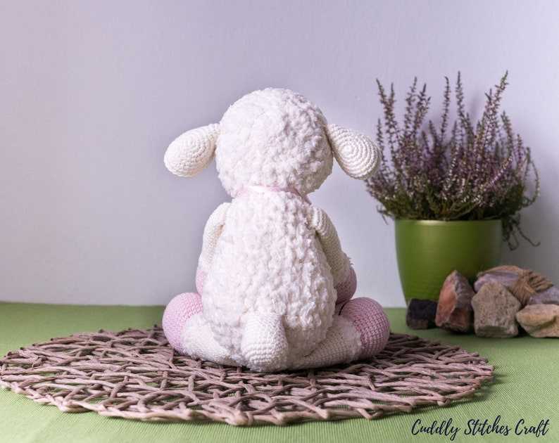 Lamb crochet pattern, stuffed sheep pattern, plush pattern image 7