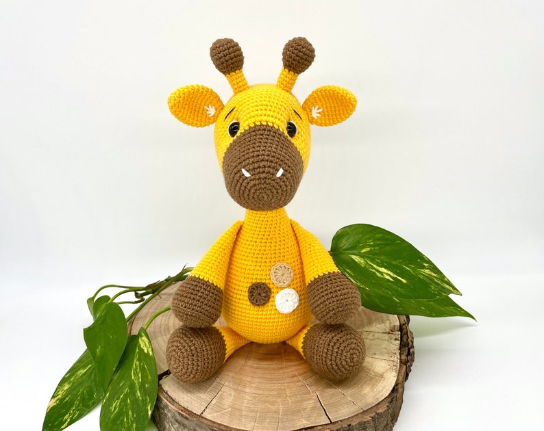 Crochet giraffe pattern, Amigurumi giraffe pattern, giraffe plushie image 8