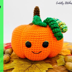 NO-SEW Crochet pumpkin pattern, Amigurumi pumpkin pattern, plush Halloween pumpkin