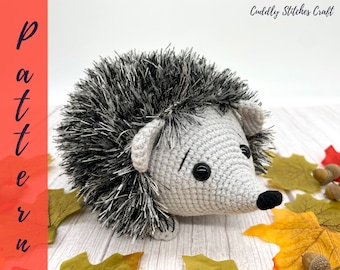 NO-SEW Virkat igelkottmönster, Amigurumi igelkottmönster, plysch igelkott