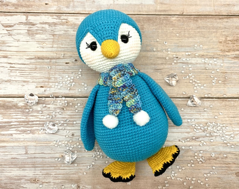 Crochet penguin pattern, Amigurumi penguin pattern, penguin softie image 8