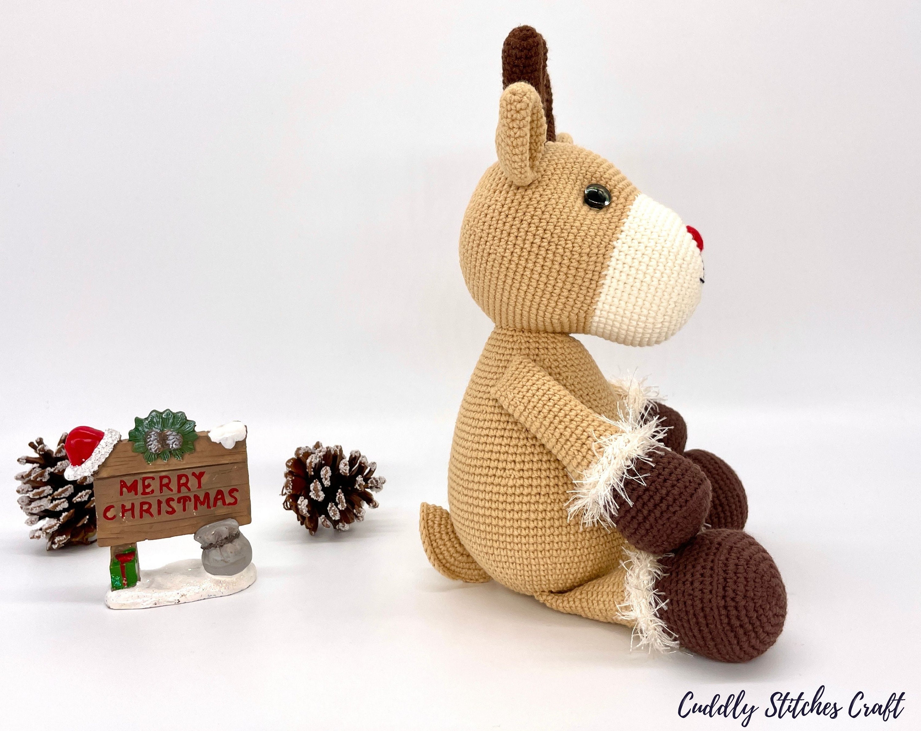 40 Reindeer Crochet Patterns: Add Homemade Warmth to Your Holiday Decor 26 Crochet reindeer pattern Amigurumi reindeer