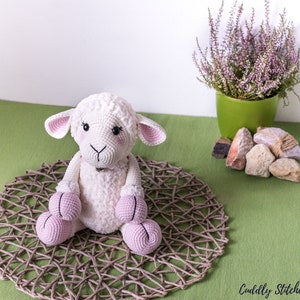 Lamb crochet pattern, stuffed sheep pattern, plush pattern image 8