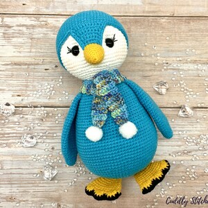 Crochet penguin pattern, Amigurumi penguin pattern, penguin softie image 2