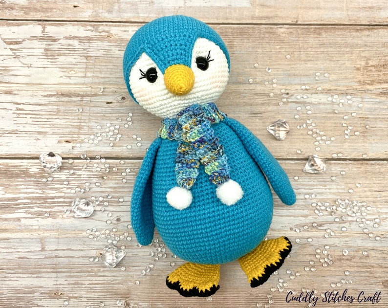 Crochet penguin pattern, Amigurumi penguin pattern, penguin softie image 2