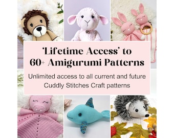 Lifetime Access Pattern Bundle (60+ Amigurumi patterns) - unlimited access to all of my current and future Amigurumi crochet patterns