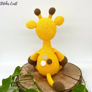 Crochet giraffe pattern, Amigurumi giraffe pattern, giraffe plushie image 4