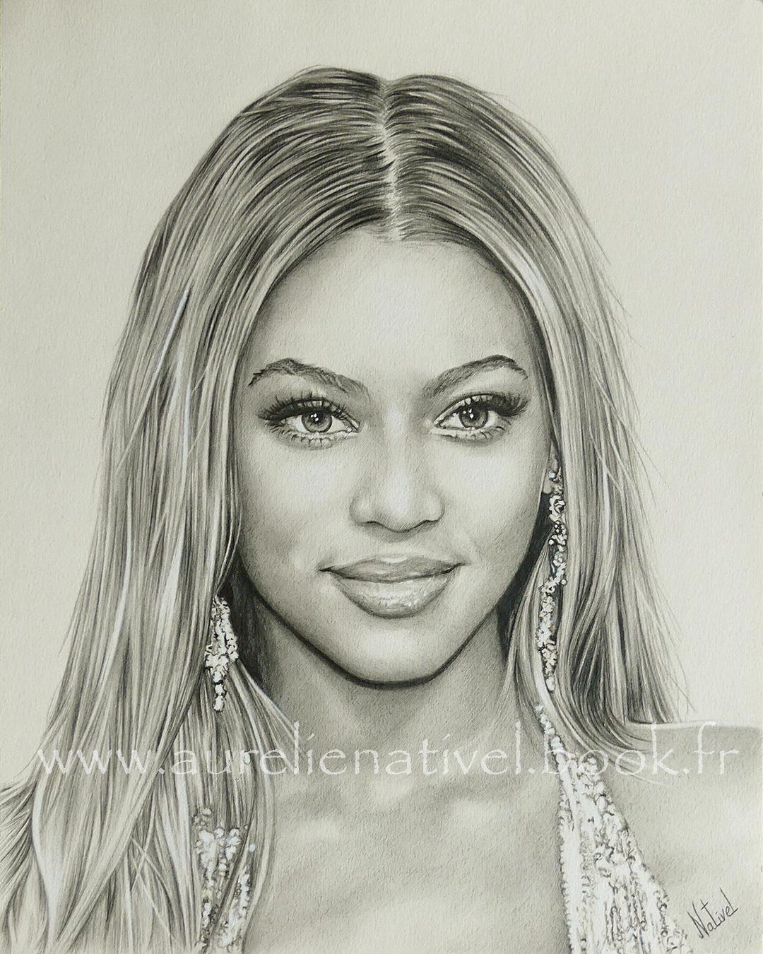 Beyoncé Portrait Drawing - Etsy