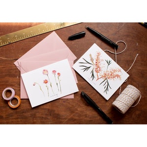 Native Australian Floral Greeting Cards C6 blank inside
