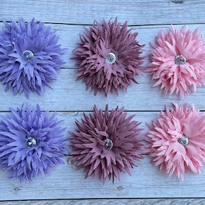 4” Fabric Flowers DIY Baby Headbands /Hair Accessories
