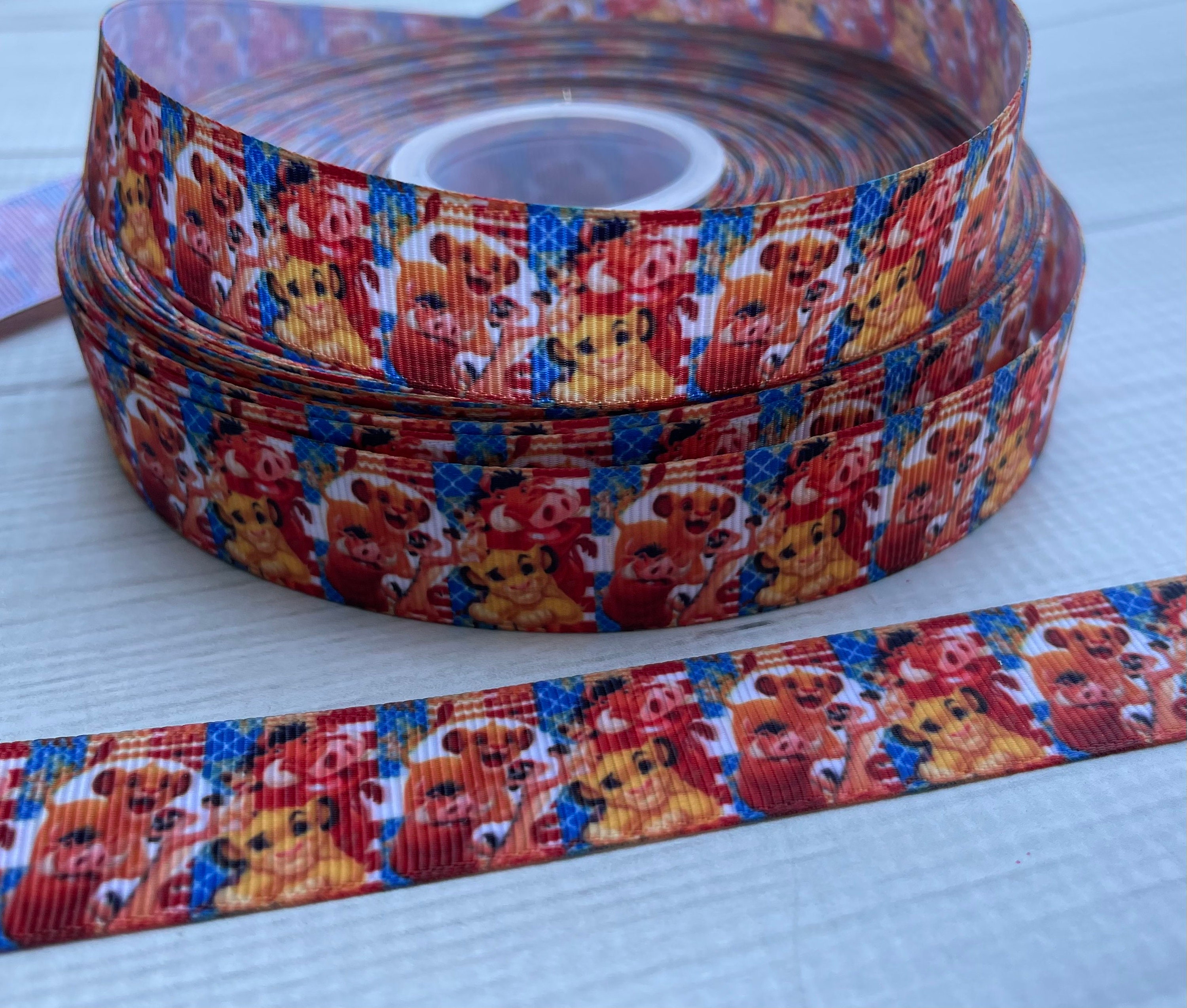 7/8 Simba Lion King Grosgrain ribbon 3 yards Lion King Etsy