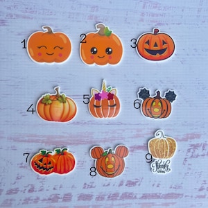 5 pieces Pumpkin Planar Resin, Halloween Pumpkin, Jack O Lantern, Mickey Mouse Pumpkin Planar Resin ,Pumpkin Cabochon ,Fall Planar Resins