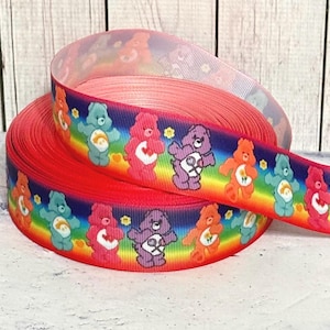 7/8” 1 1/2” Care Bears Grosgrain Ribbon Bears Grosgrain Ribbon 3 Yards ...