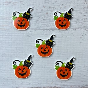 5 pieces Jack O lantern Planar Resin, Jack O Lantern Embellishment ,Pumpkin Resin ,Halloween Cabochon ,Resin Flatback