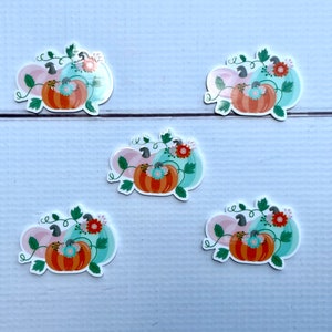 5 pieces Pumpkin Planar Resin, Pumpkin Flatback Resins ,Pumpkin Cabochon, Pink Peach Pumpkin Resin