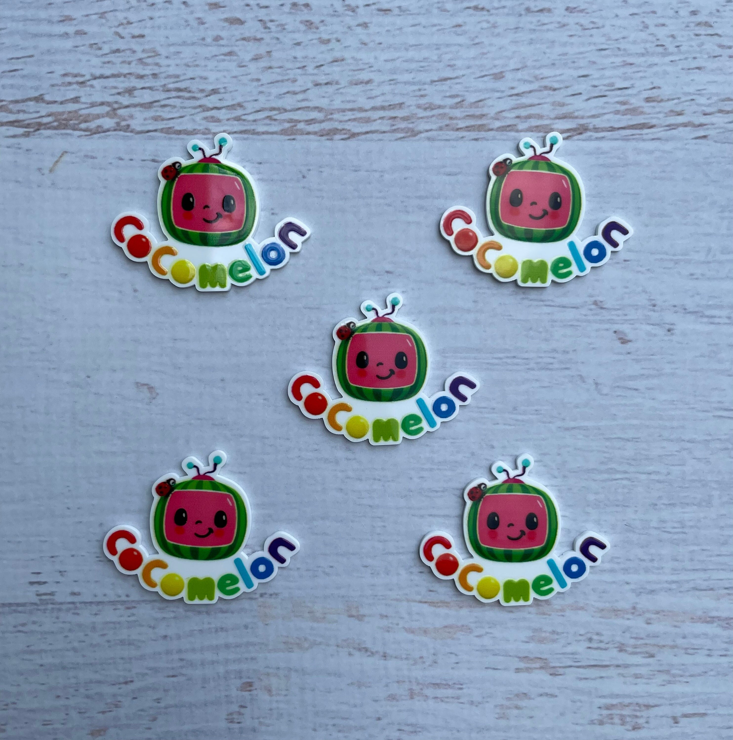 5 Pieces Cocomelon Planar Resincocomelon Flatback Resin - Etsy