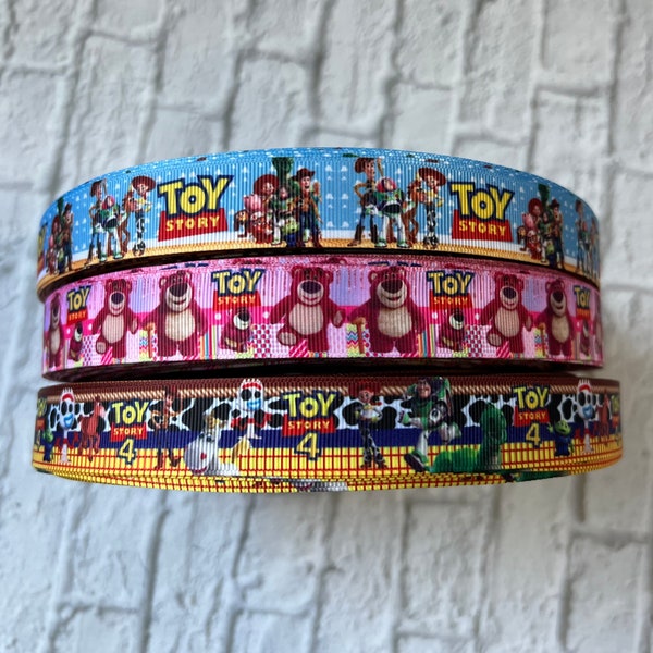 7/8" Toy Story Grosgrain Ribbon 3 yards Toy Story ribbon