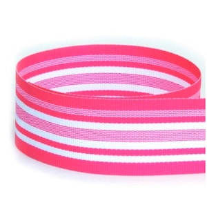 1 1/2” Pink Stripe Grosgrain Ribbon DIY Hair Bow Preppy Grossgrain Ribbon