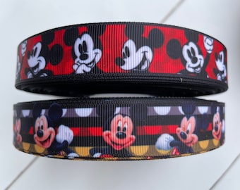 7/8” Mickey Mouse Grosgrain ribbon 3 yards 7/8"  Mickey Grosgrain Ribbon Mickey Mouse Ribbon