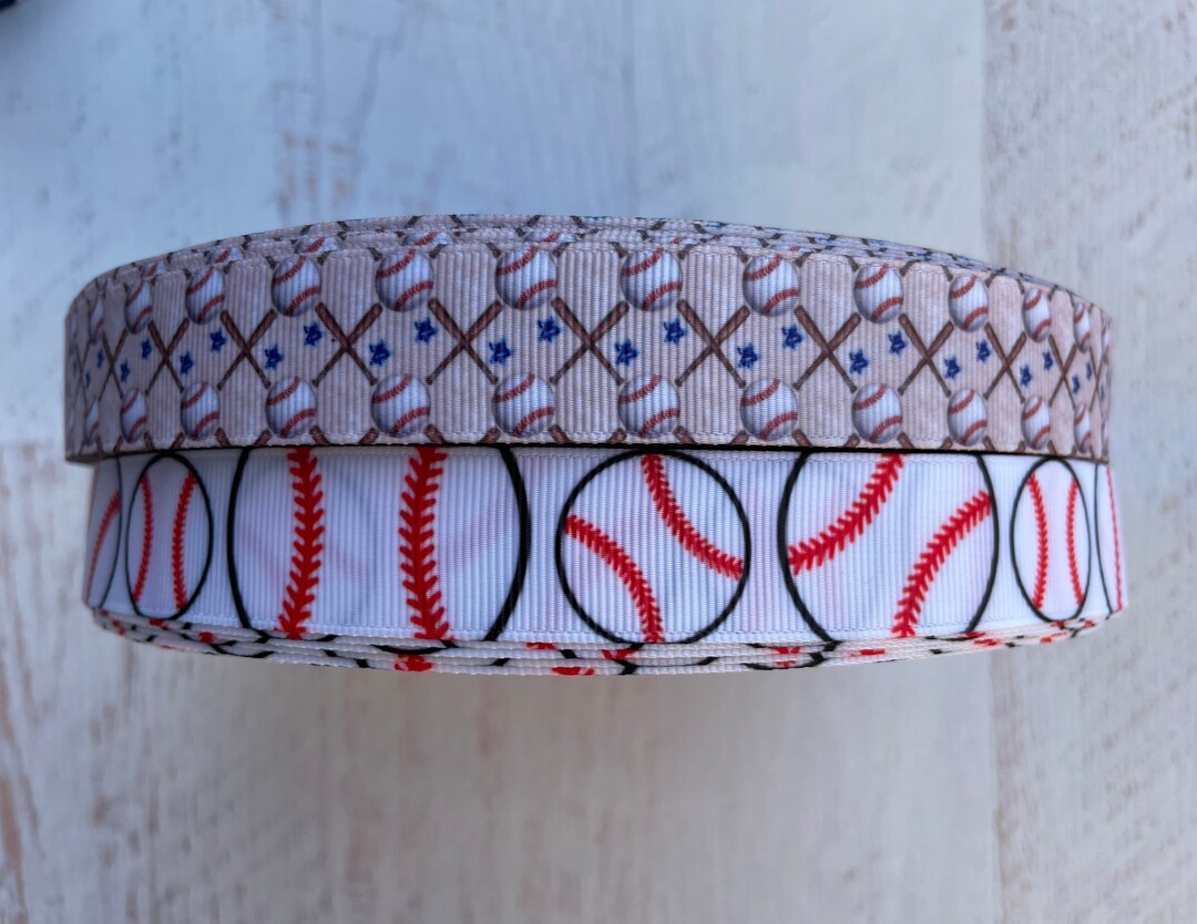 Baseball Grosgrain Ribbon, Sport Craft Ribbon (3 Yards) - Etsy