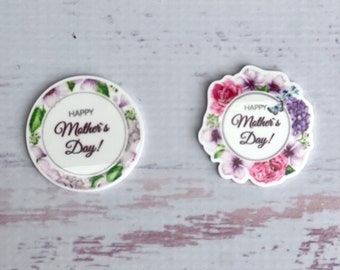 5 pieces Mother’s Day Planar Resin,Mother’s Day Cabochon ,Mother’s Day Resin FlatBack