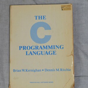 The C Programming Language Brian Kernighan Dennis Ritchie 1978 VTG