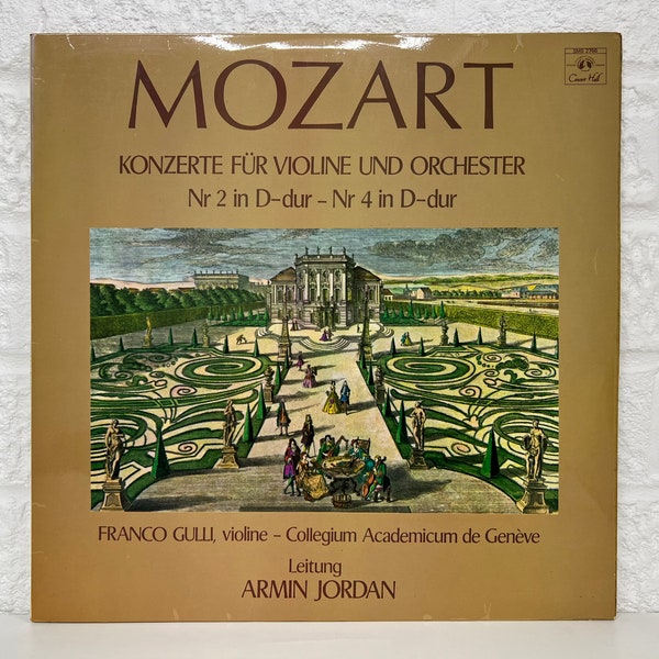 Mozart Konzerte Fur Violine Und Orchester Nr 2 & 4 Album Armin Jordan Genre Classical Vinyl 12” LP Record Gifts Vintage Music Collection