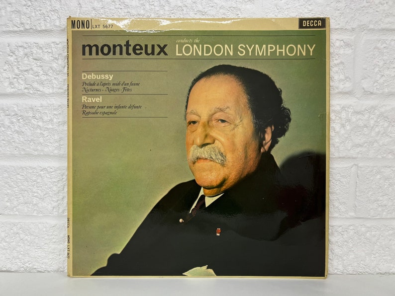 Debussy & Ravel Album Pierre Monteux The London Symphony Orchestra Genre Classical Vinyl 12 LP Record Gifts Vintage Music Collection image 1