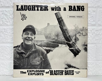 "Dieses Album ""The Explosive Exploits Of Blaster Bates Vol One"" lachen mit einer Knall-Genre Komödie Vinyl 12 ''Schallplatte Geschenk Vintage Non-Musik-Sammlung."