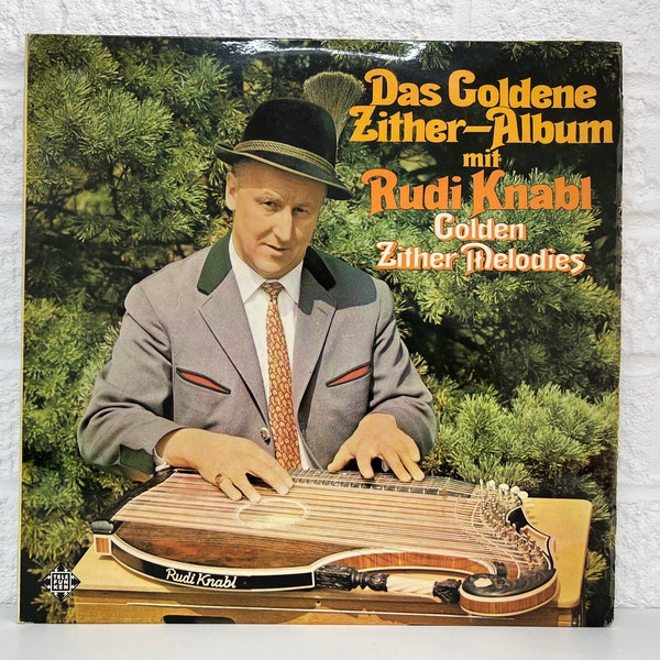 Rudi Knabl Album Golden Zither Melodies Genre Folk Country Vinyl 12” LP Record Gifts Vintage Music Collection