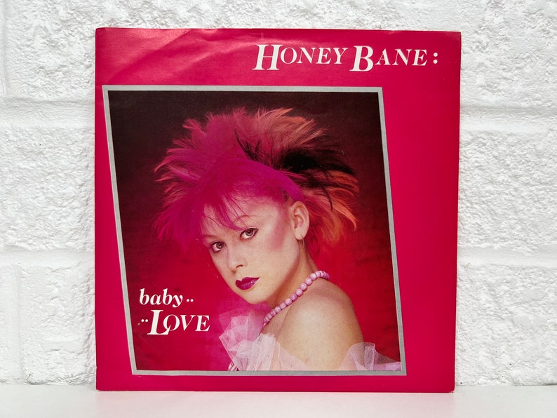 Honey Bane Vinyl 7 Record Baby Love Genre Rock Pop Gift Vintage Music Collection English Singer image 1