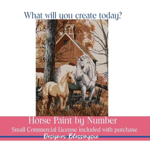 Paint by Number Barn Etsy