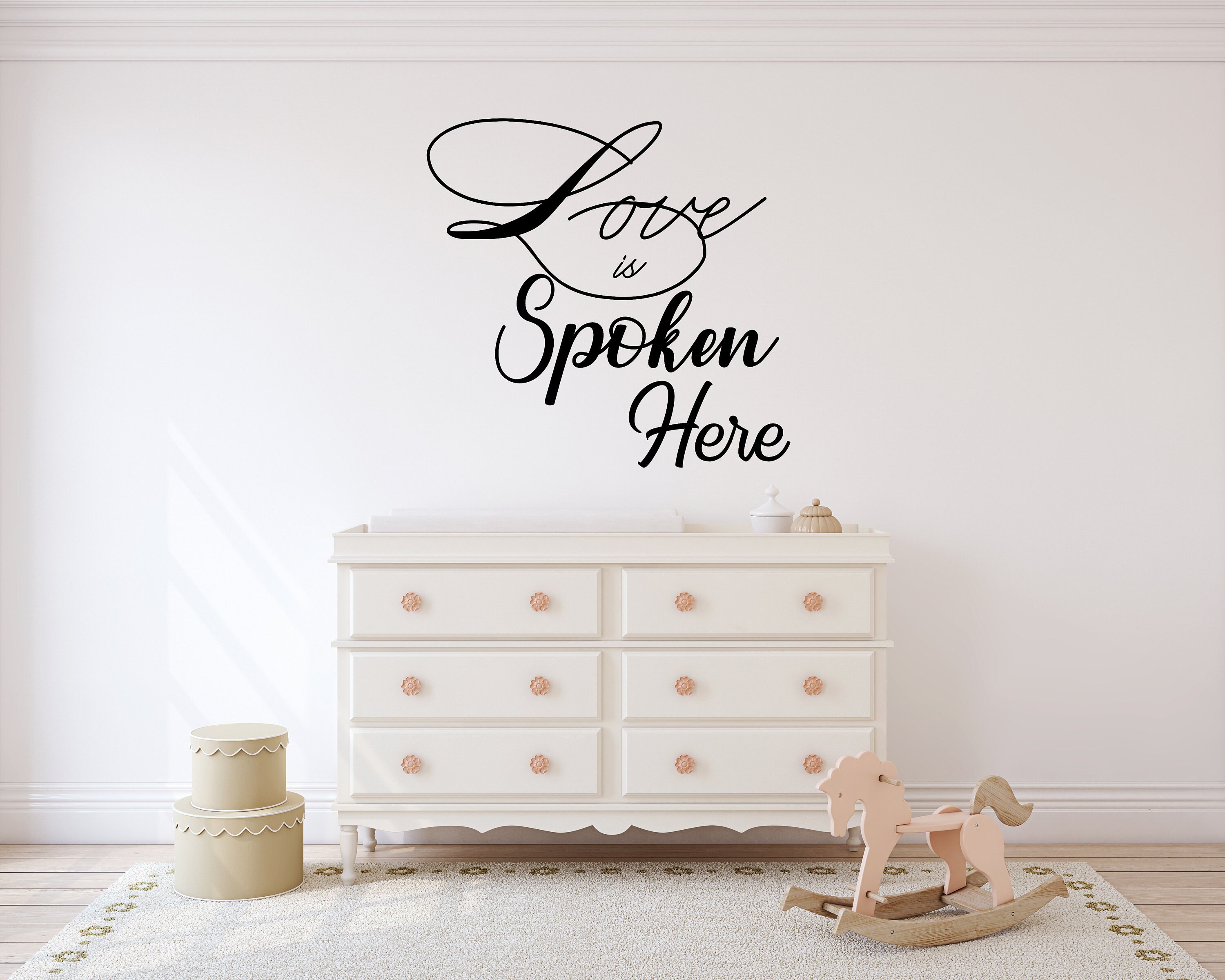 Wall Hanging Love is Spoken Here SVG Love Quote Love Saying Etsy UK
