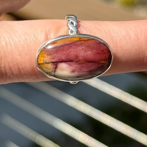 Mookaite and Sterling Silver Statement Ring