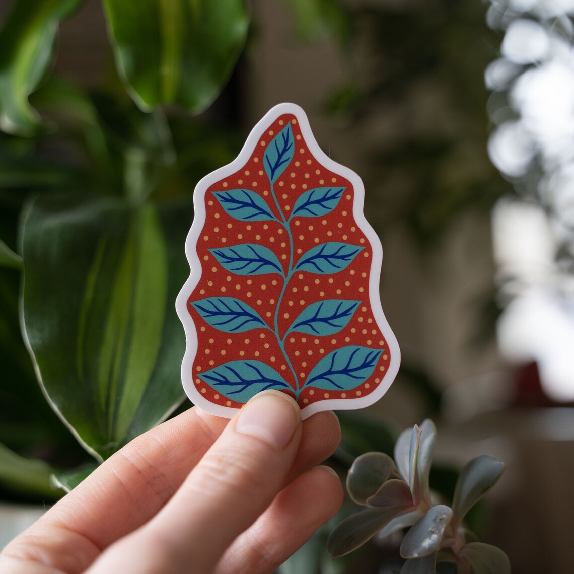Individual Leaf Stickers Vinyl Stickers, Leaf Sticker, Funky Leaf