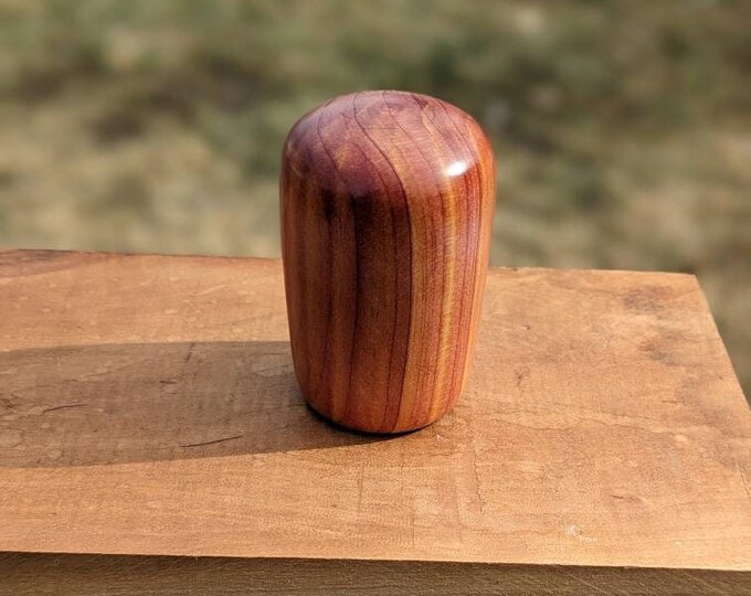 Cedar Wood Shifter Knob for Mazda Miata With Heavy Weighted Core Semigloss Finish Barrel Shape