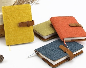 Hobonichi-Style 2024 Year Planner / Journal / Agenda with Cotton Cover and Refillable Inserts (A5 / A6 Size)